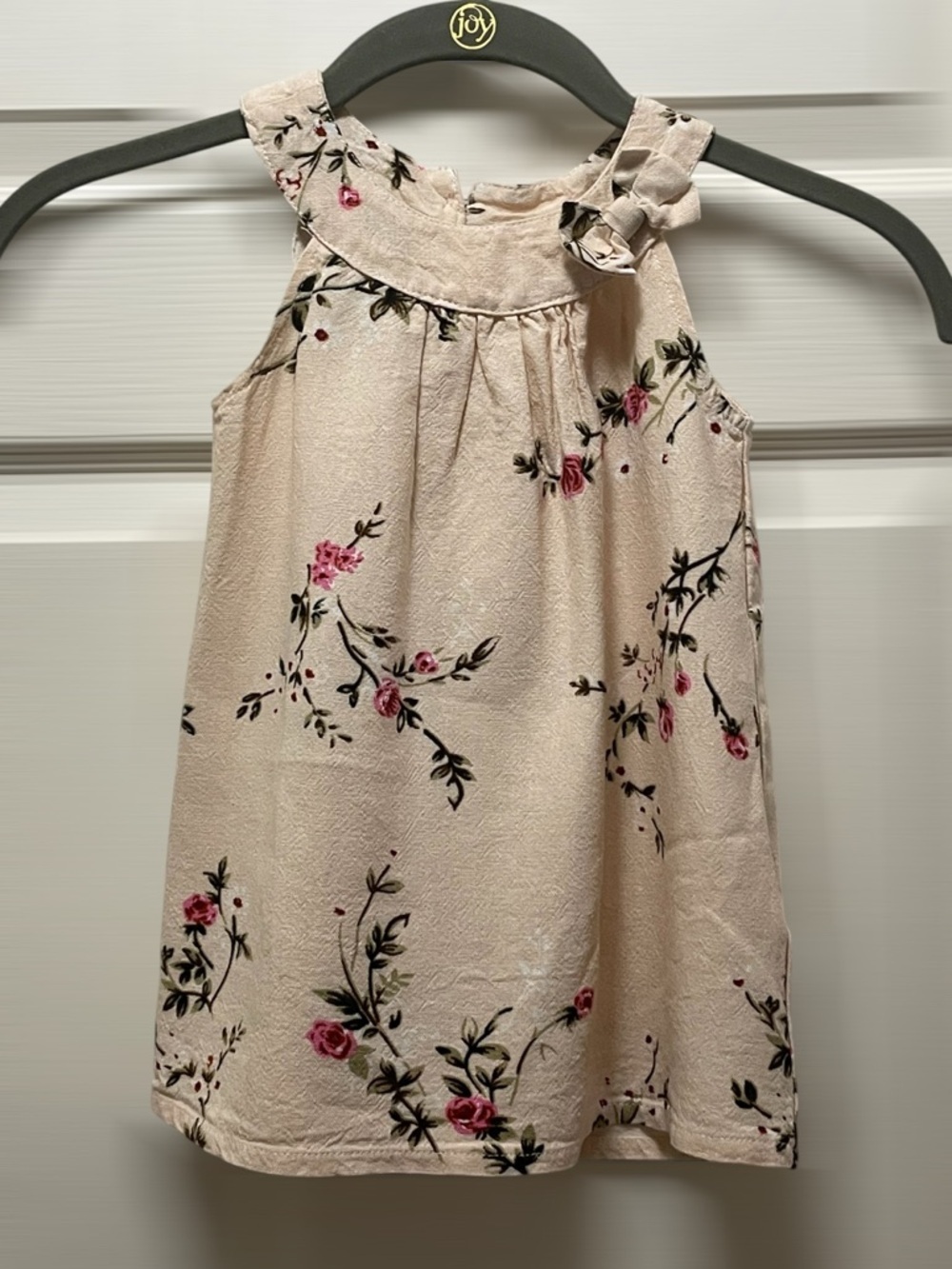 Amazon Cream Floral Sleeveless Top